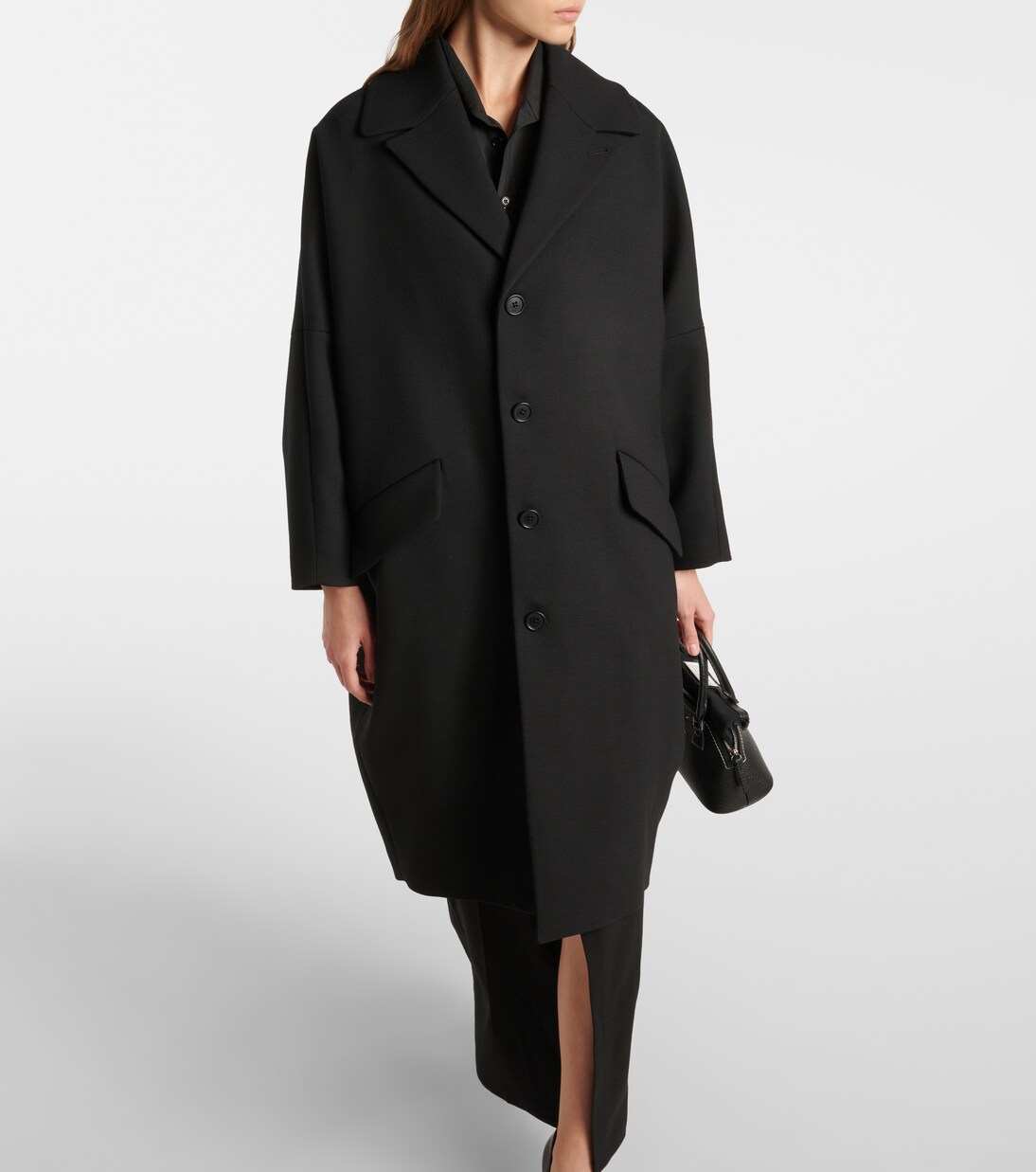 Mantel aus Gabardine in Schwarz - MM 6 Maison Margiela | Mytheresa