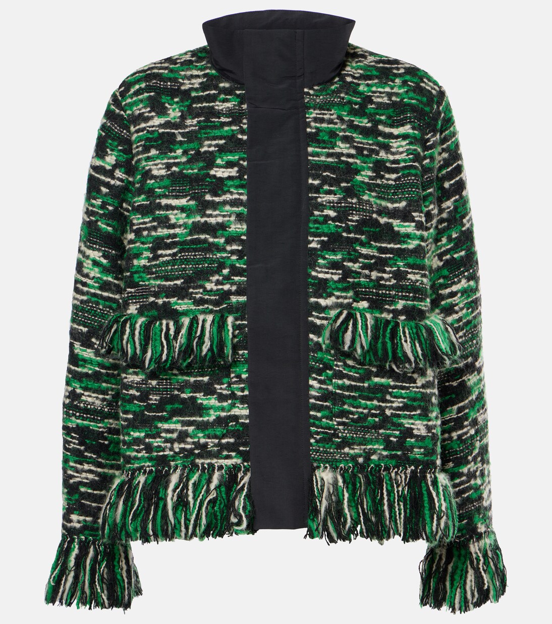 Wool Blend Tweed Jacket