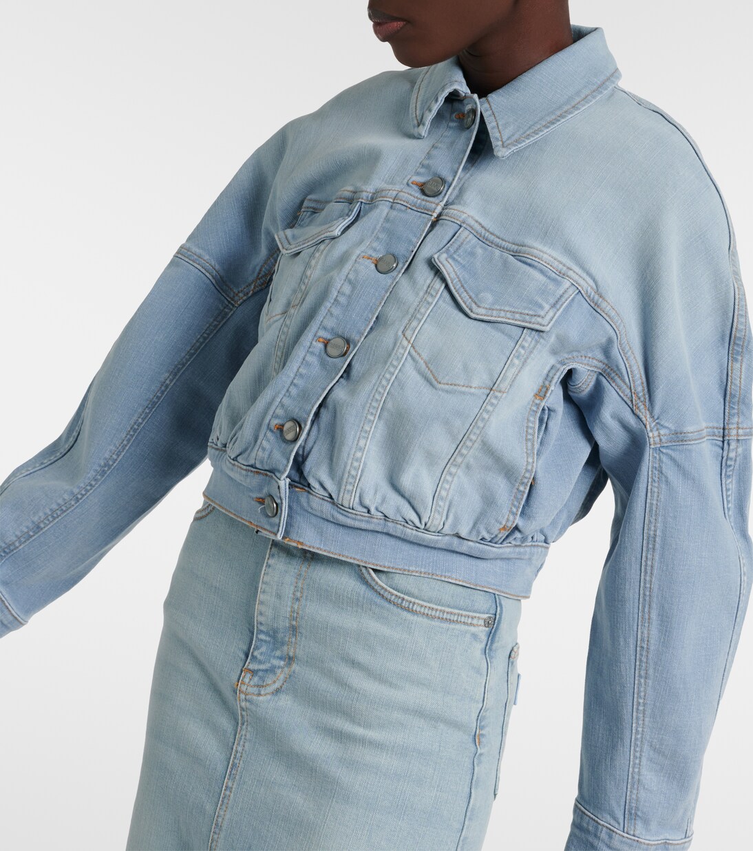 Anna - Cropped Denim Jacket