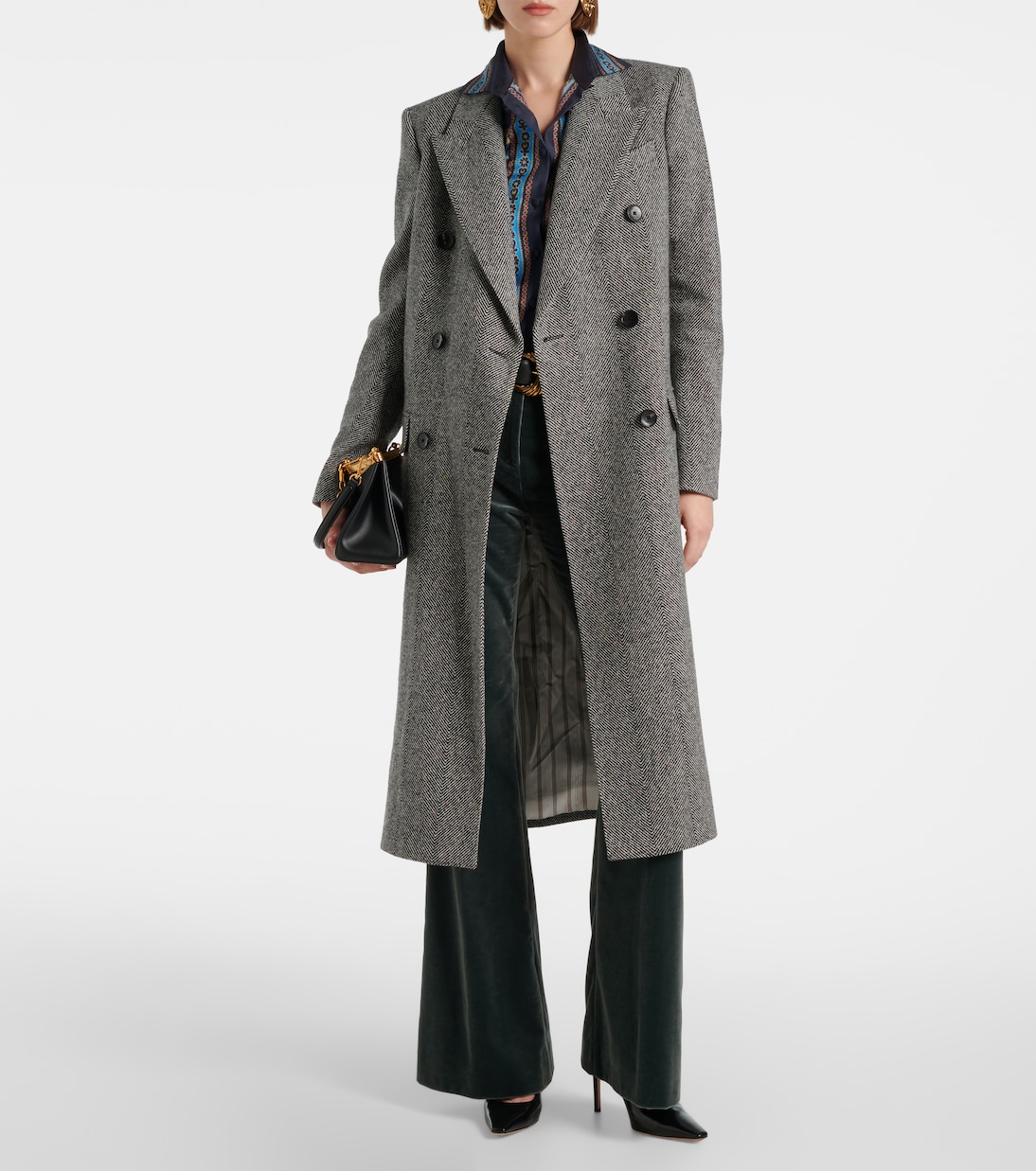 Mantel aus Jacquard in Blau - Etro | Mytheresa