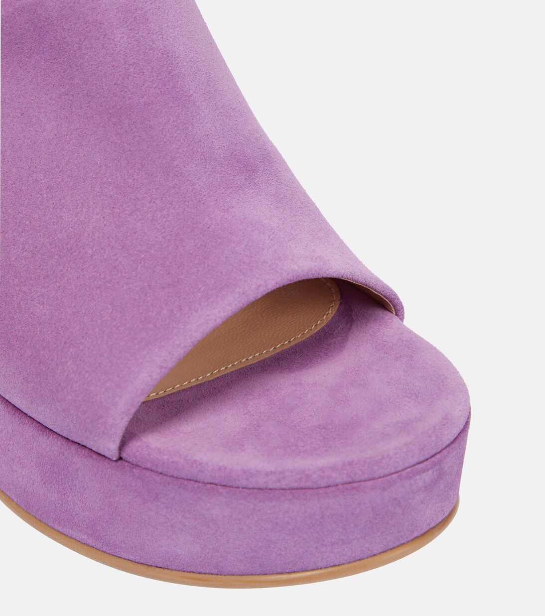 suede platform mules