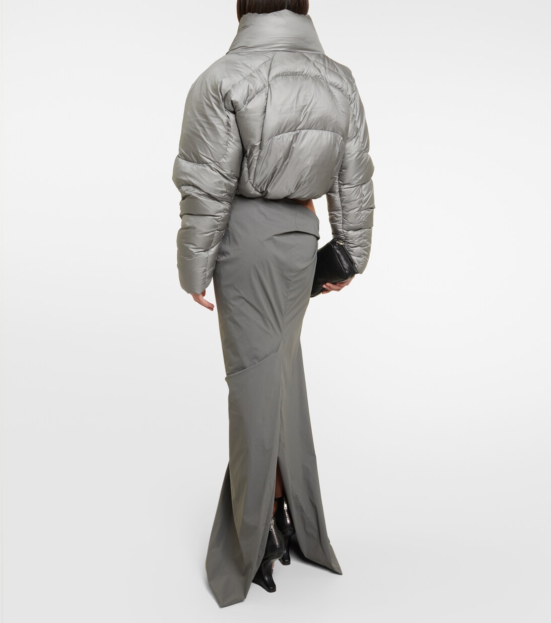 A7L cropped down jacket in green Entire Studios Mytheresa