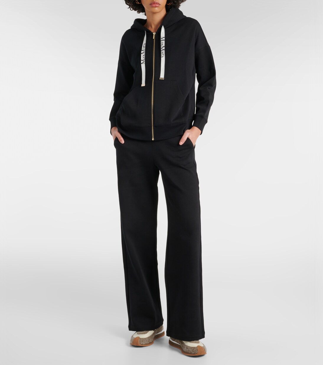 Kapuzenjacke Joice aus Jersey in Schwarz - S Max Mara | Mytheresa 