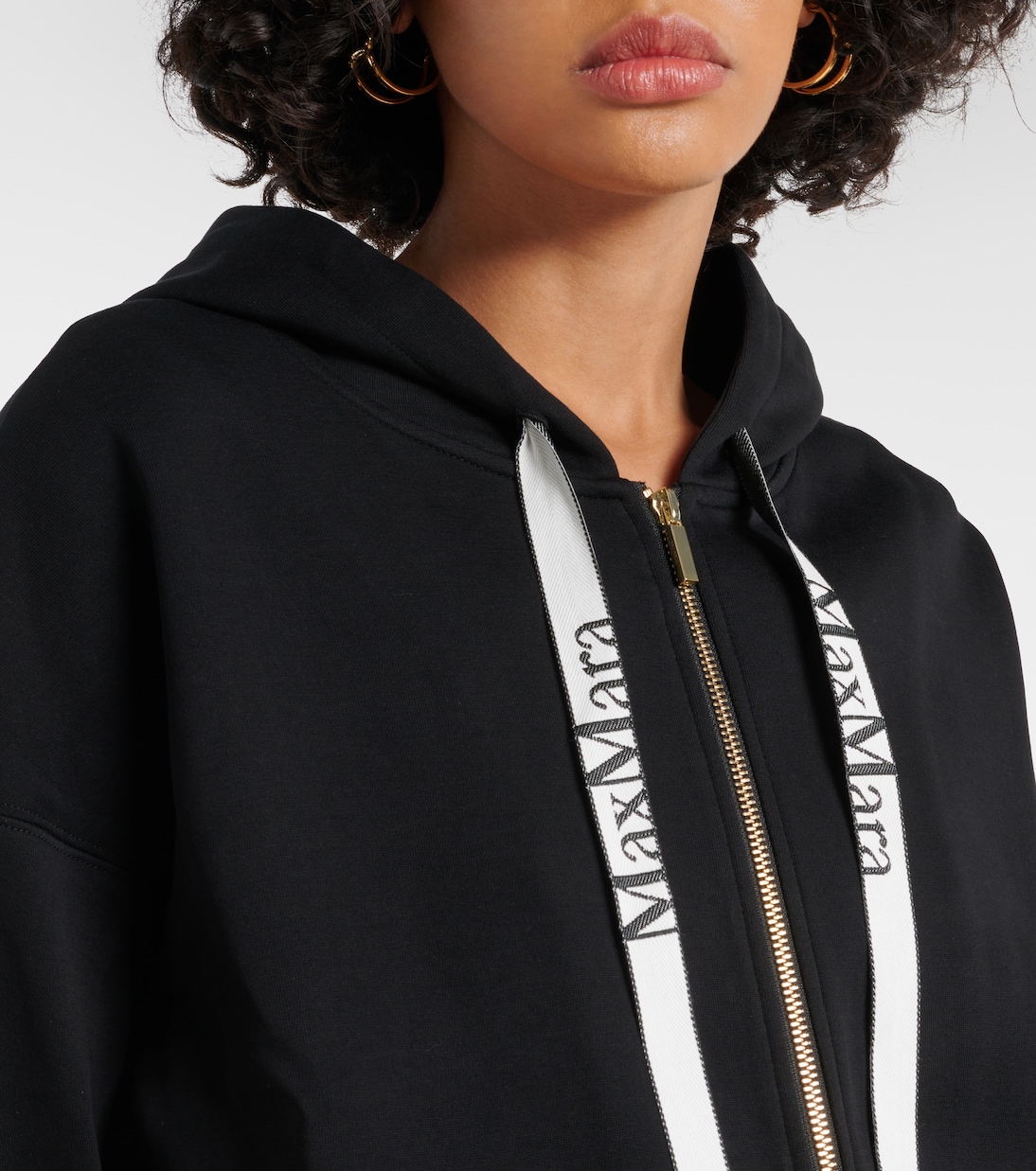 Kapuzenjacke Joice aus Jersey in Schwarz - S Max Mara | Mytheresa 