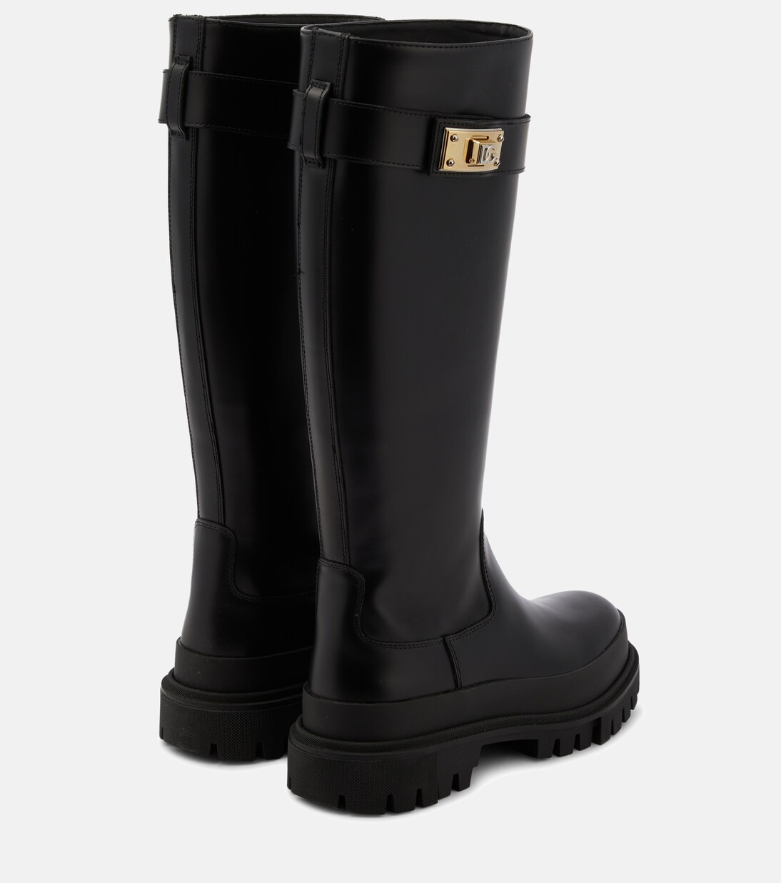 dolce and gabbana knee high boots