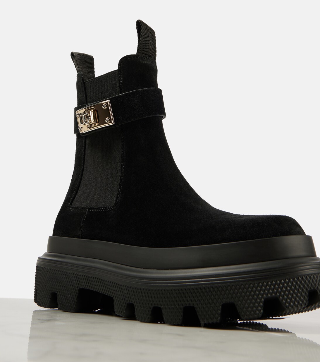dolce and gabbana black boots