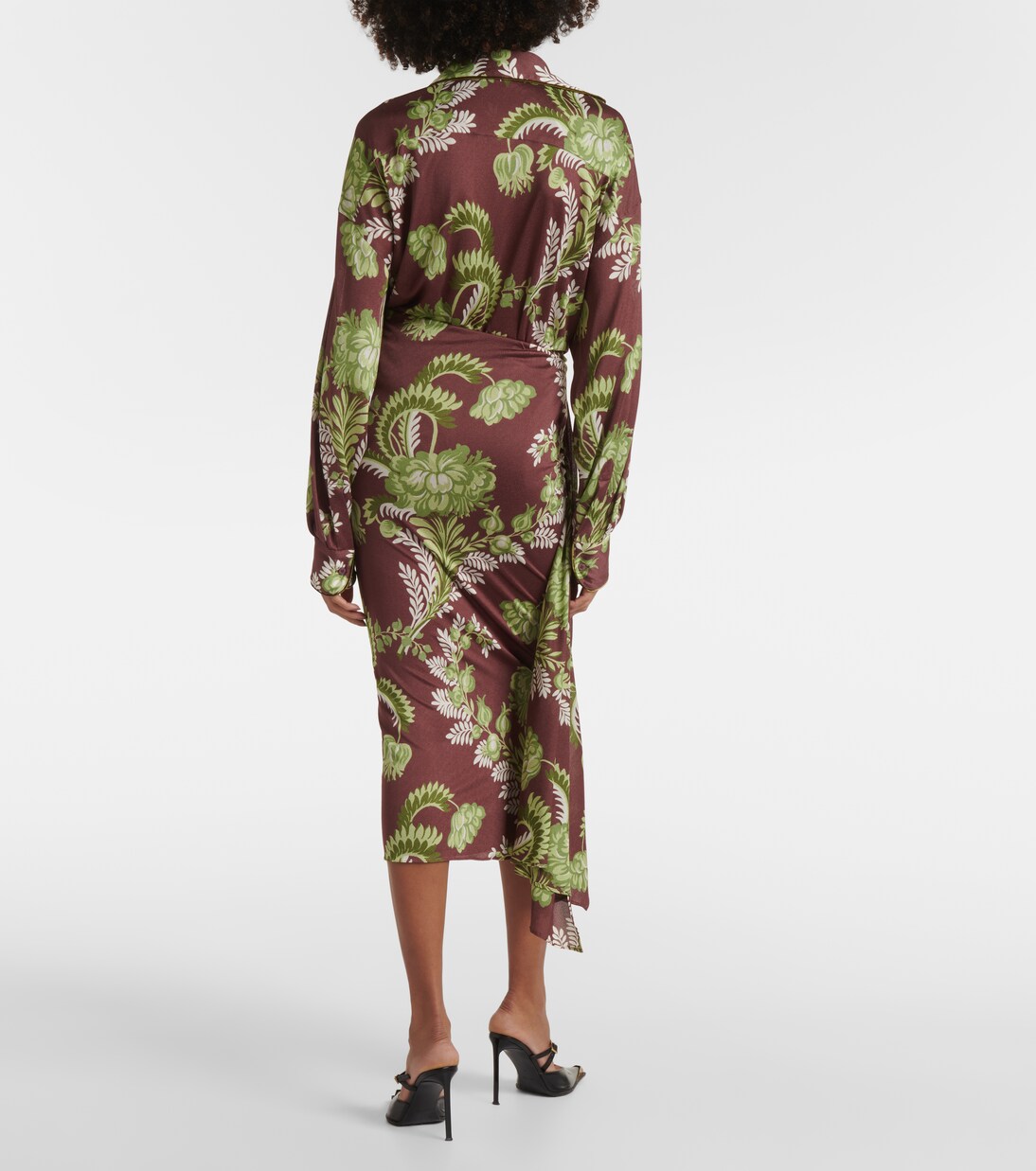 Draped Midi Skirt main image 0