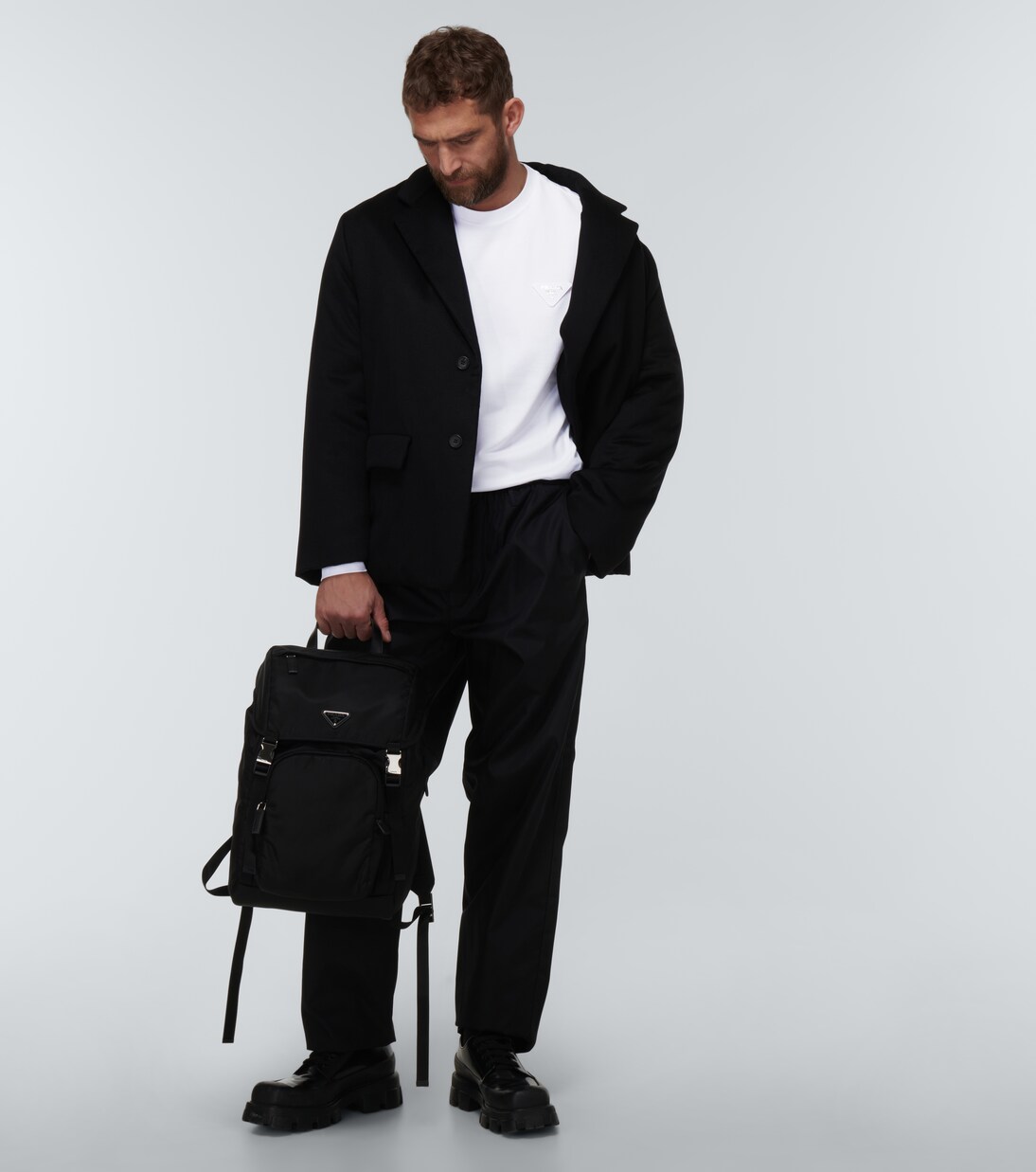 Cotton jersey top in white - Prada | Mytheresa 