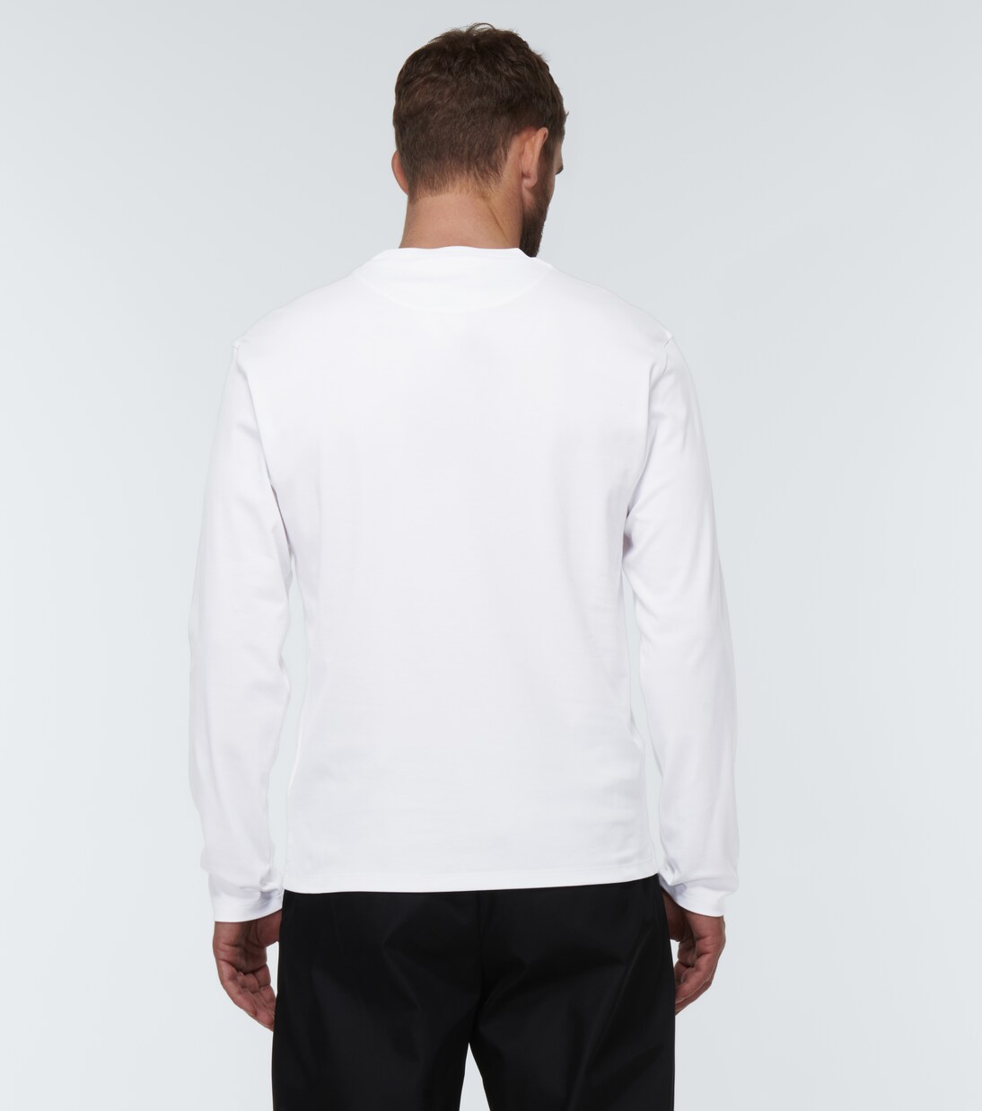 Cotton jersey top in white - Prada | Mytheresa 