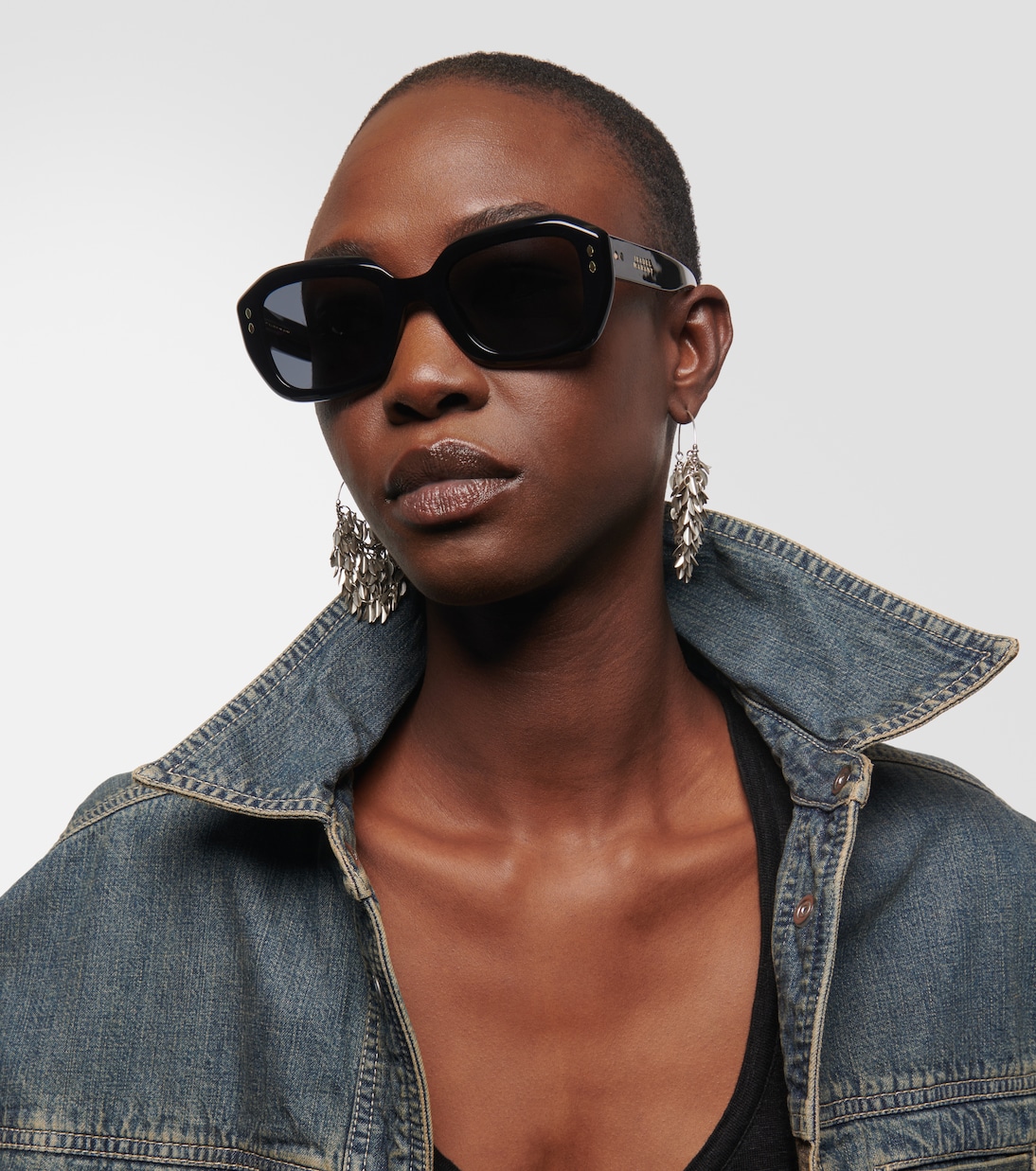 Oversize-Sonnenbrille in Schwarz - Isabel Marant | Mytheresa