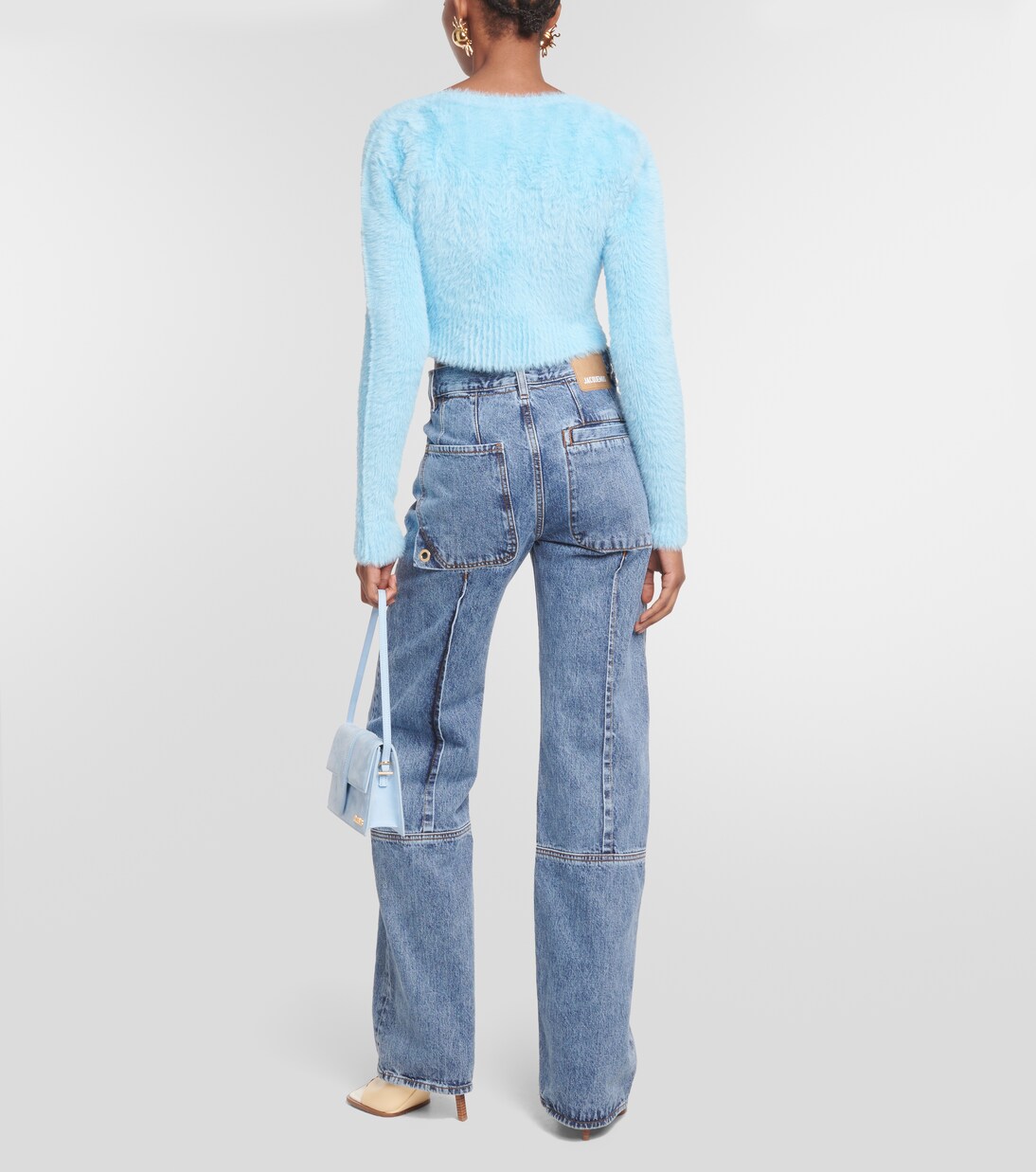 La Maille Neve Manches Longues cardigan in blue - Jacquemus  