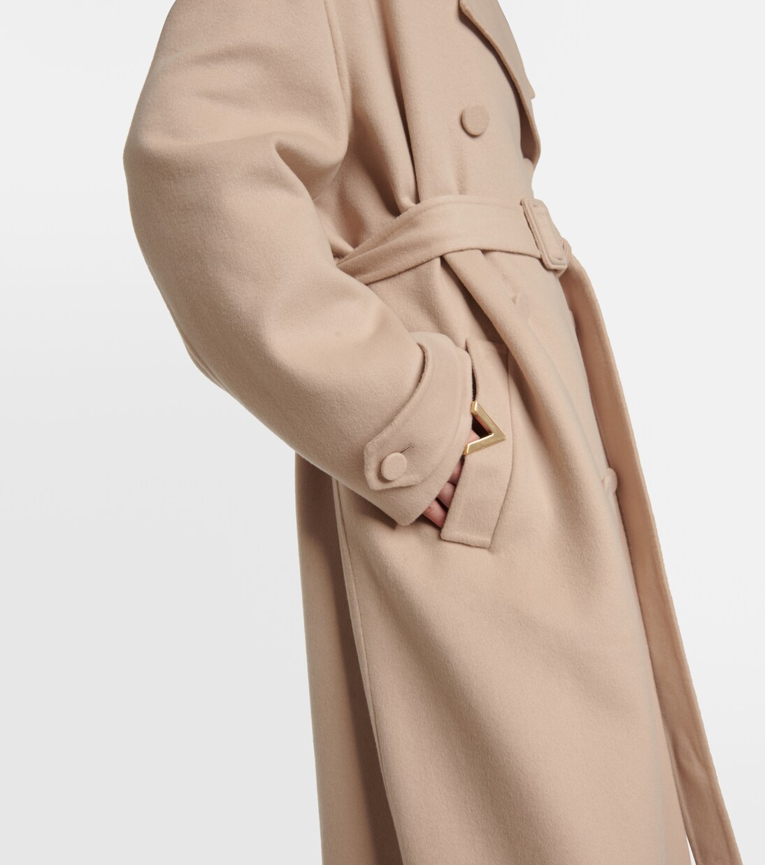 Trench in cashmere con cintura | Valentino