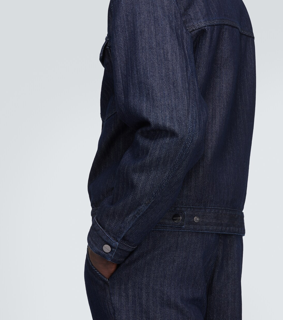 Veste En Jean Georgio Rivera - Taille XL, Bleu Foncé, Style Bomber - Occasion Très Bon état