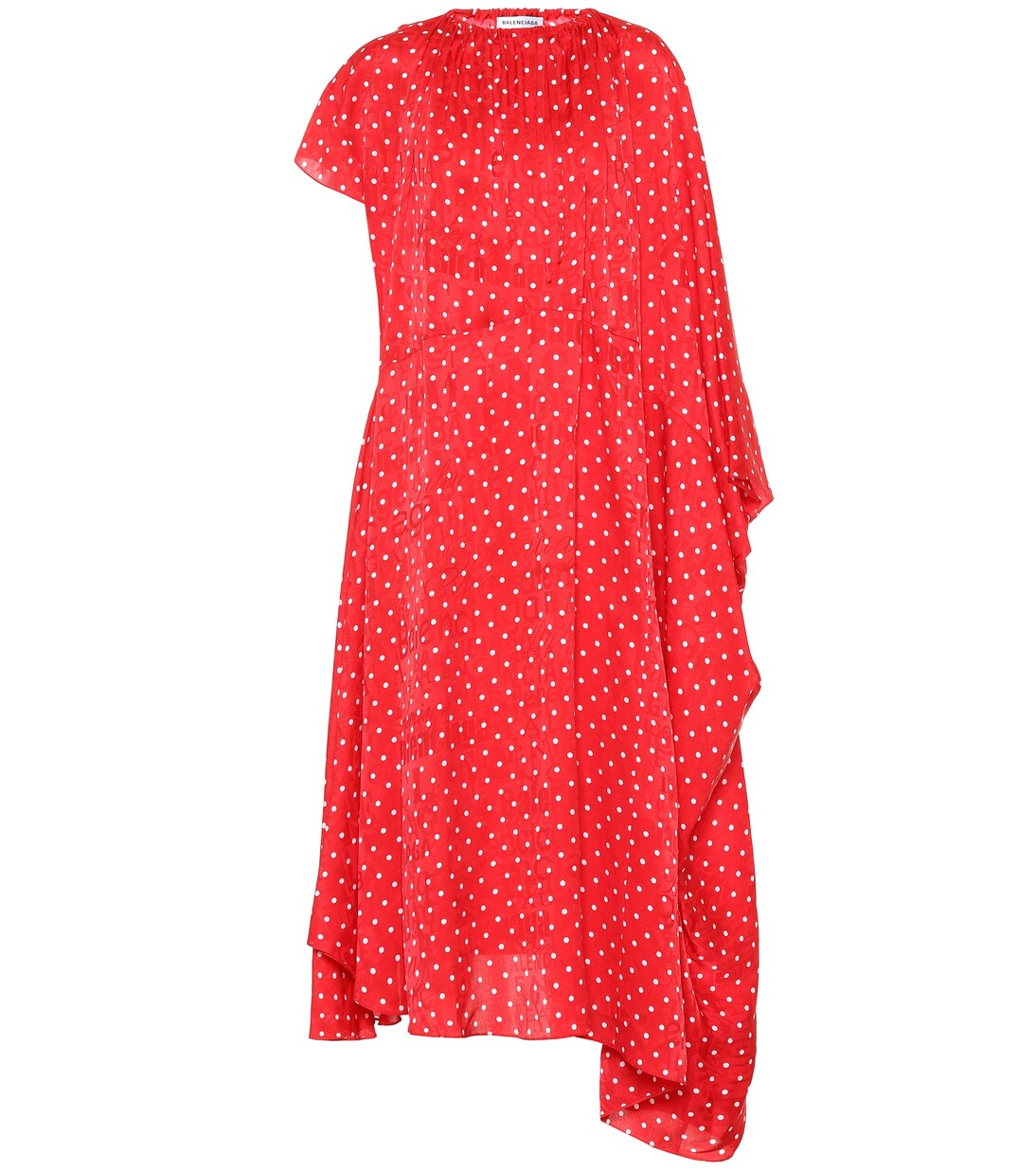 Second Glance Olga Criss-Cross Back Midi Dress Polka Dot Beige