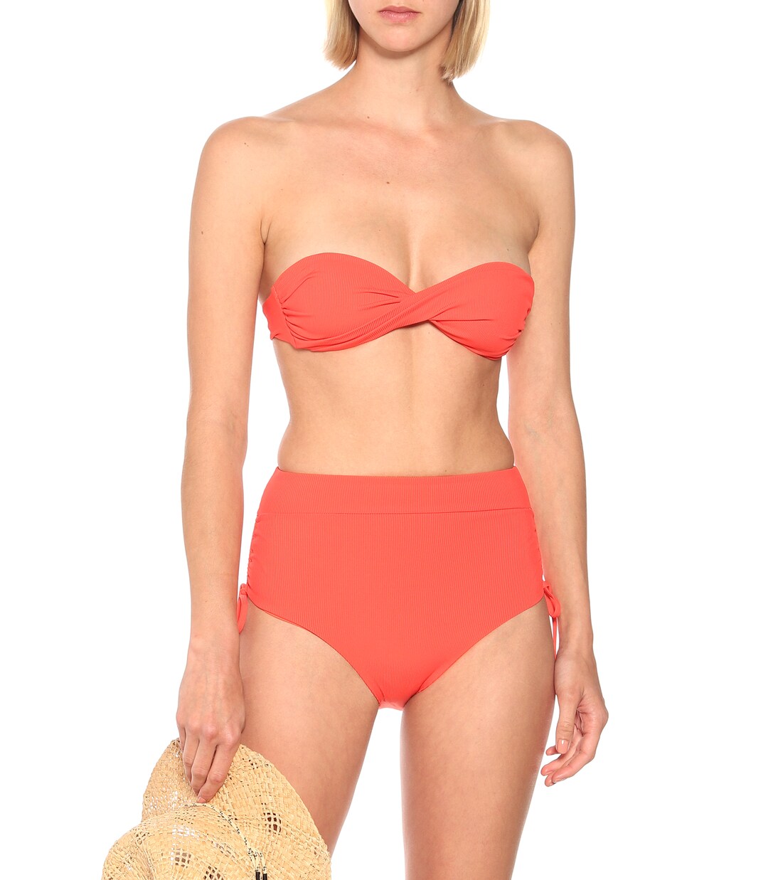 Thailand high rise bikini bottoms in orange Melissa Odabash Mytheresa