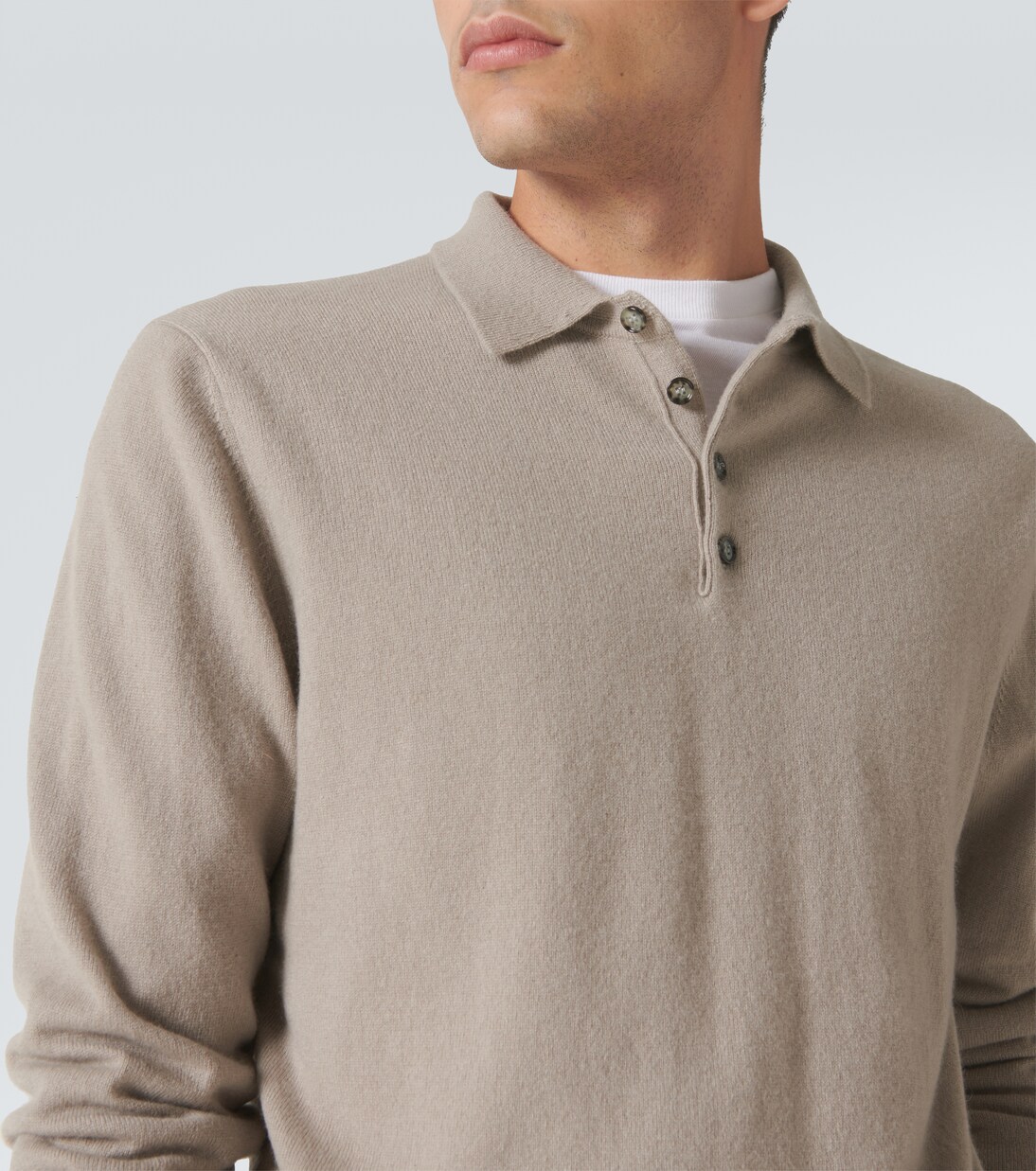 Cashmere Polo Sweater