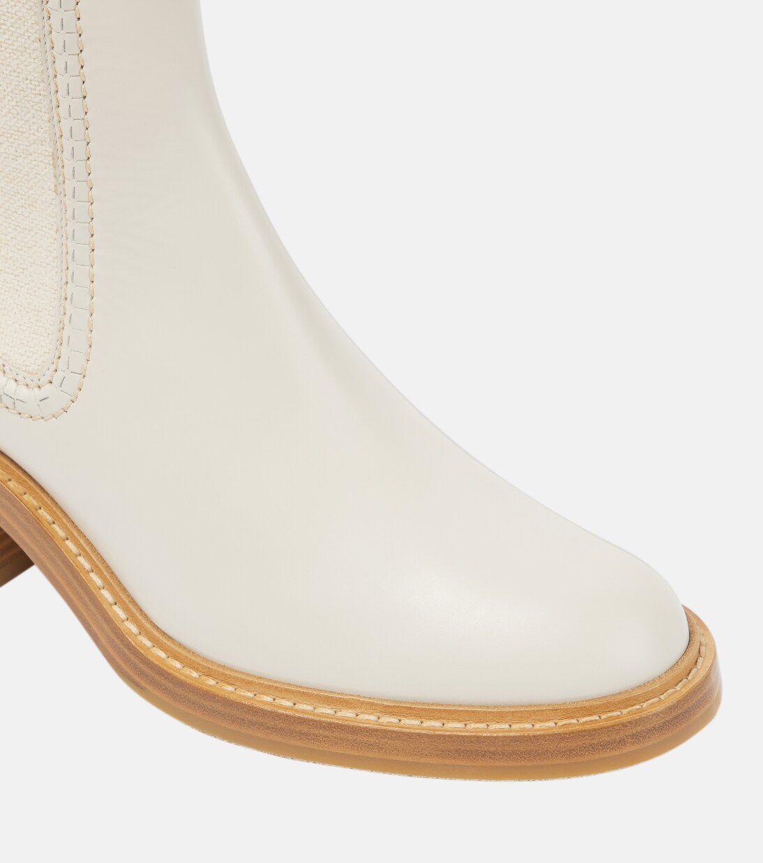 Chelsea Boots Mallo aus Leder in Multicolor - Chloe | Mytheresa 