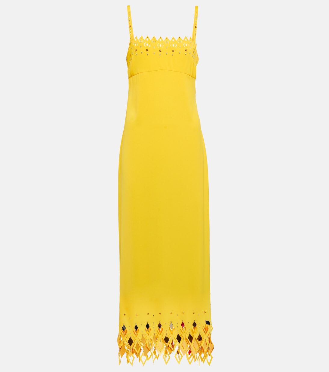 Women's Yellow Crepe Dress