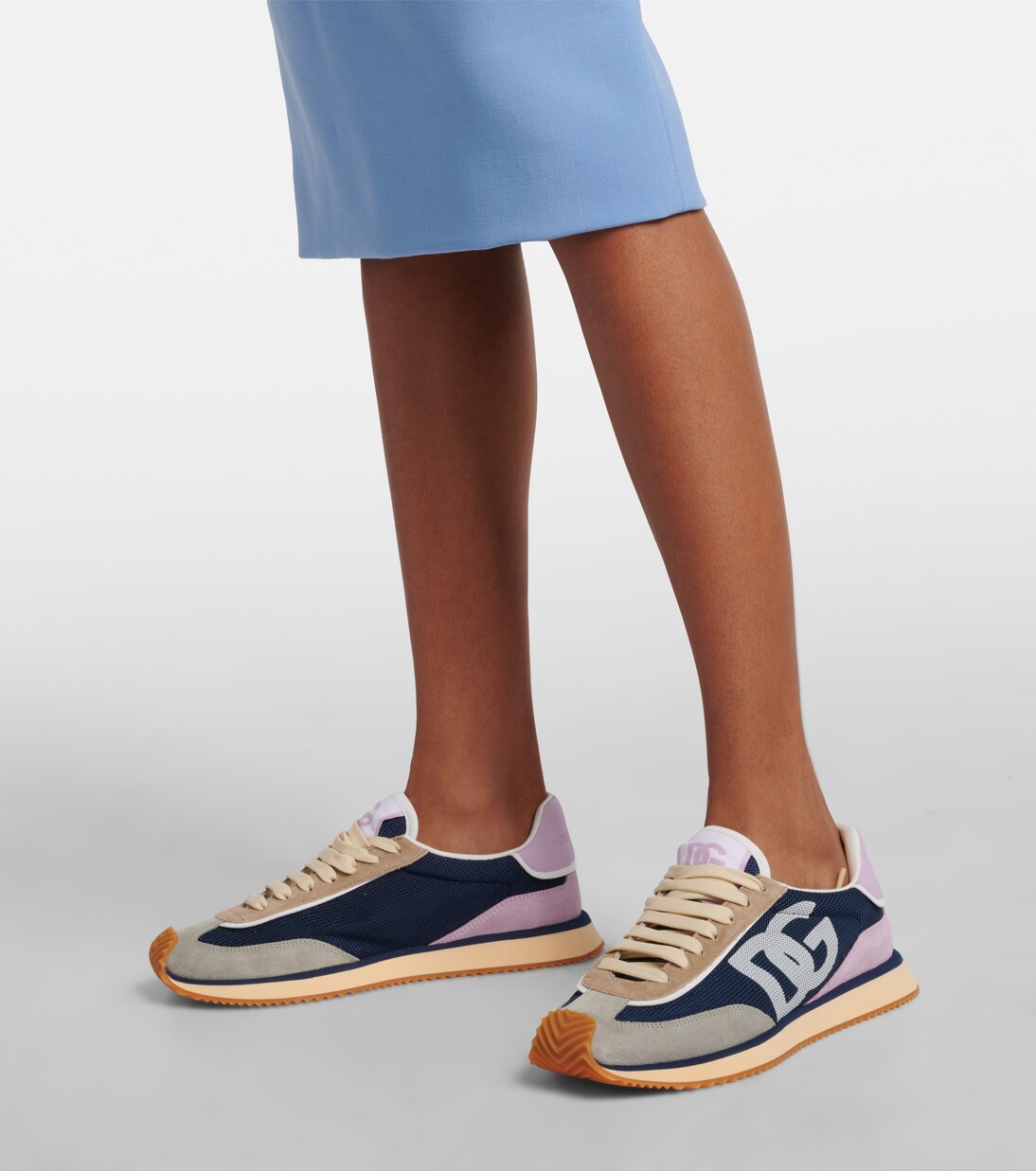 dolce and gabbana blue sneakers