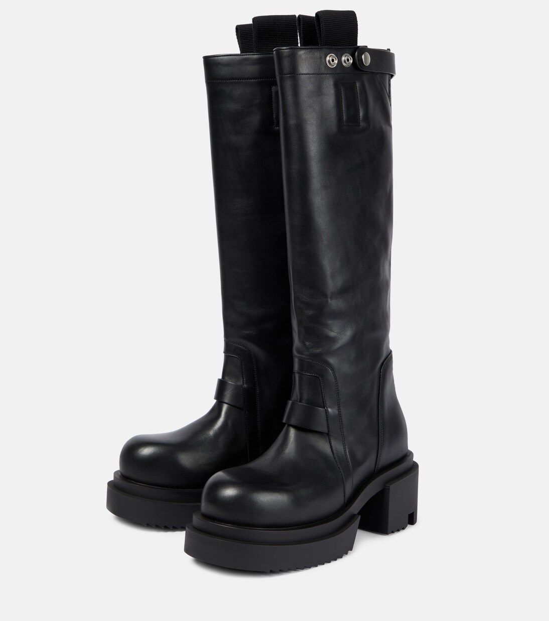 Stiefel Pull On aus Leder in Schwarz - Rick Owens | Mytheresa 