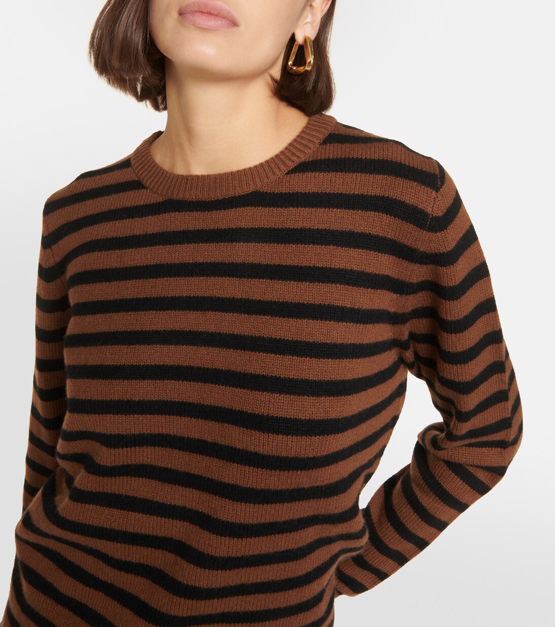 black brown cashmere sweater