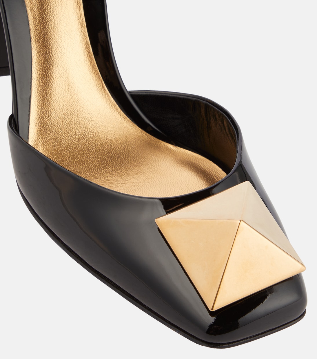 Pumps One Stud 90 aus Lackleder in Schwarz - Valentino Garavani 
