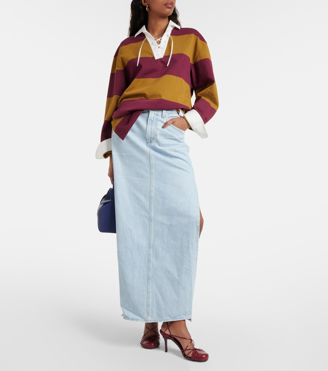Astrid Skirt Golden Beige Poplin