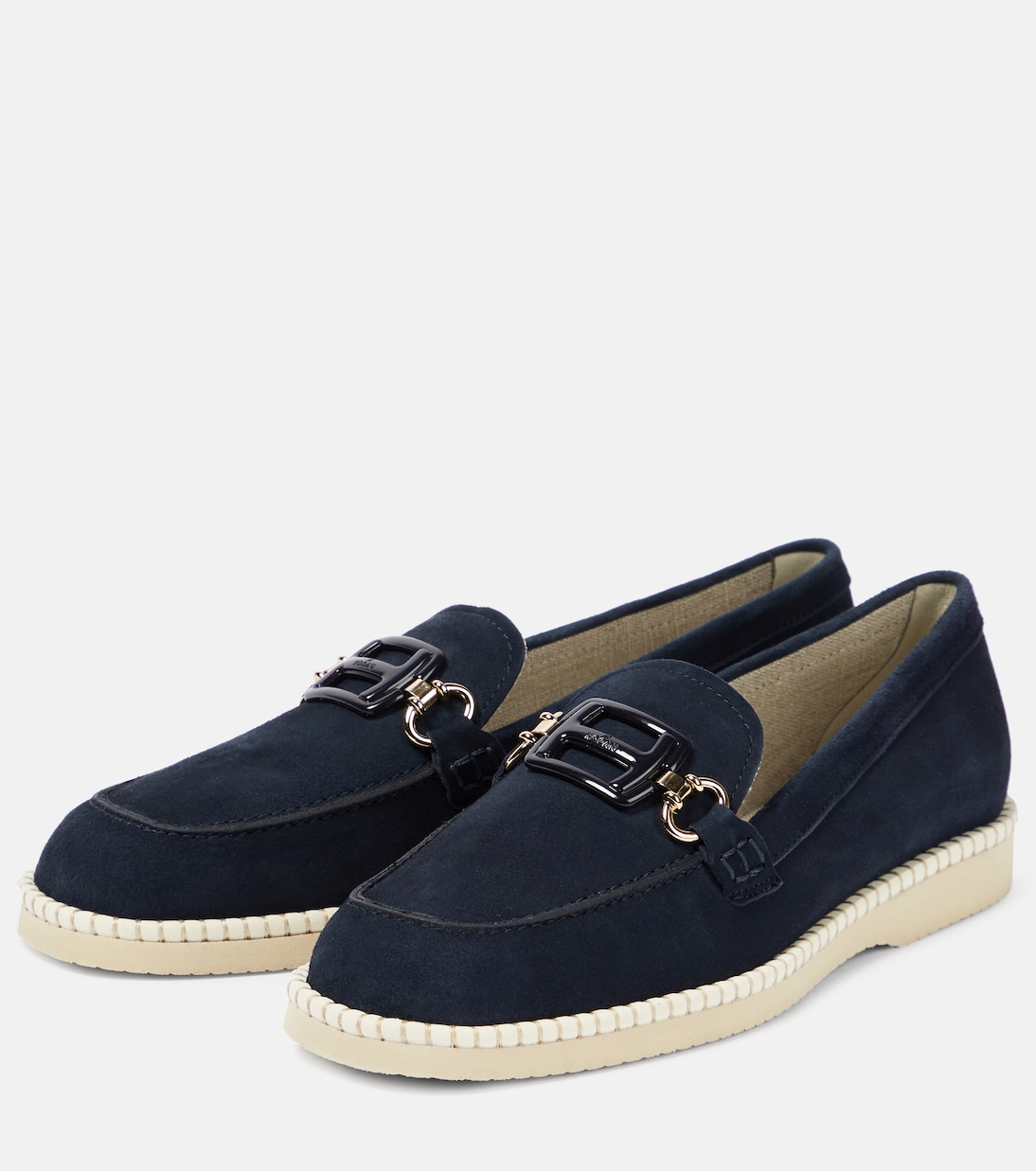 H642 embellished suede loafers in blue - Hogan | Mytheresa