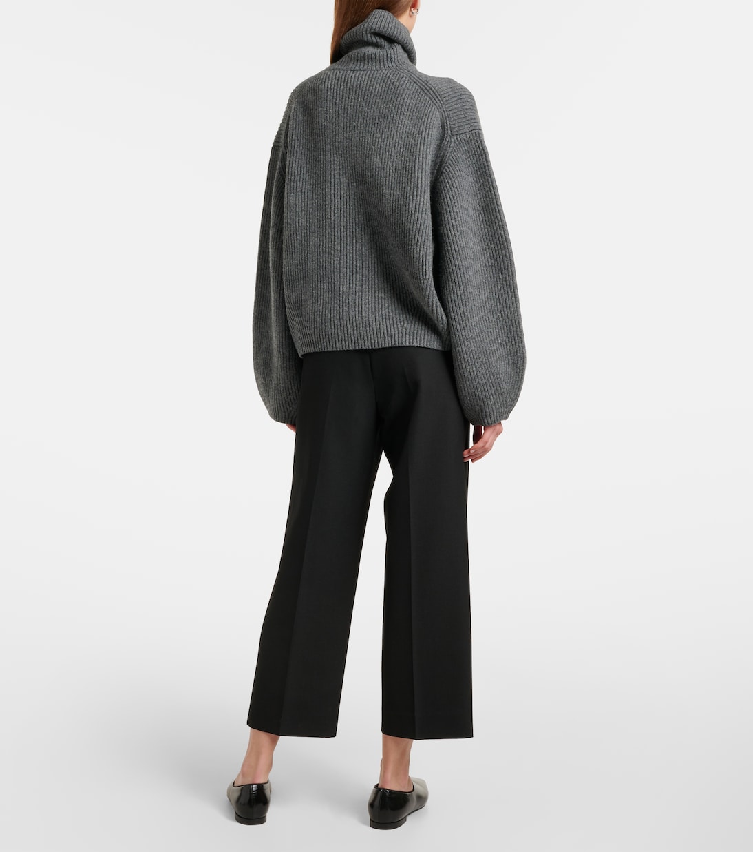 Gradient Wool-Blend Turtleneck Sweater