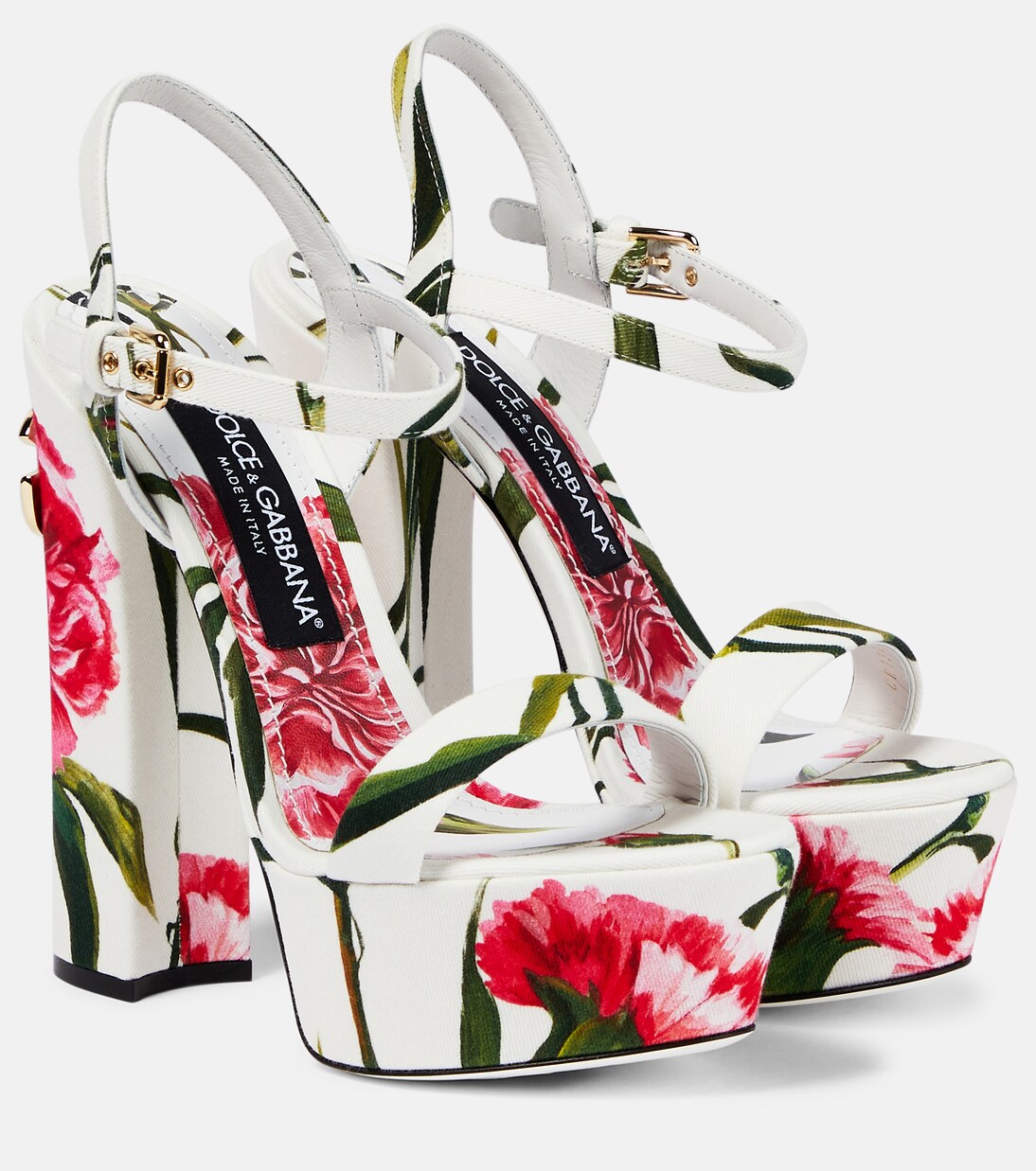 Keira floral platform sandals | Dolce&Gabbana