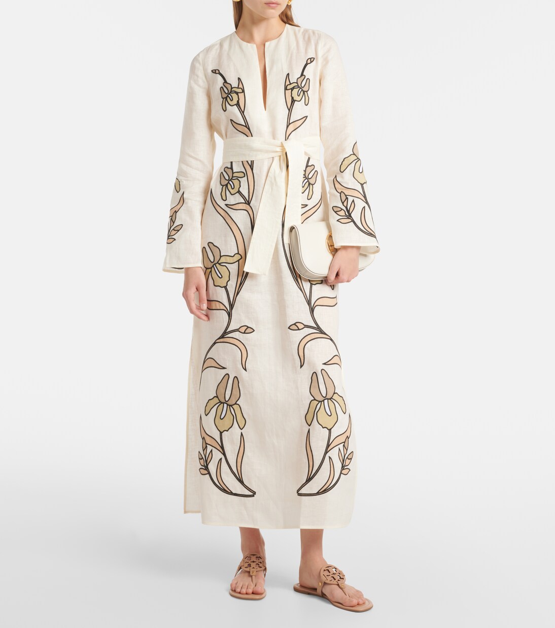 Sandalen Miller aus Leder in Braun - Tory Burch | Mytheresa 