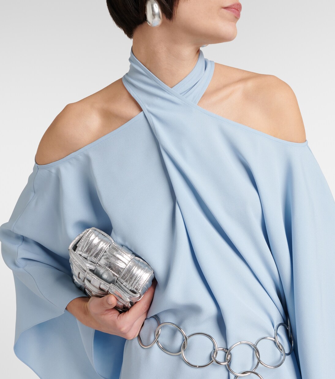 Verzierter Kaftan Mambo aus Crêpe in Blau - Taller Marmo | Mytheresa