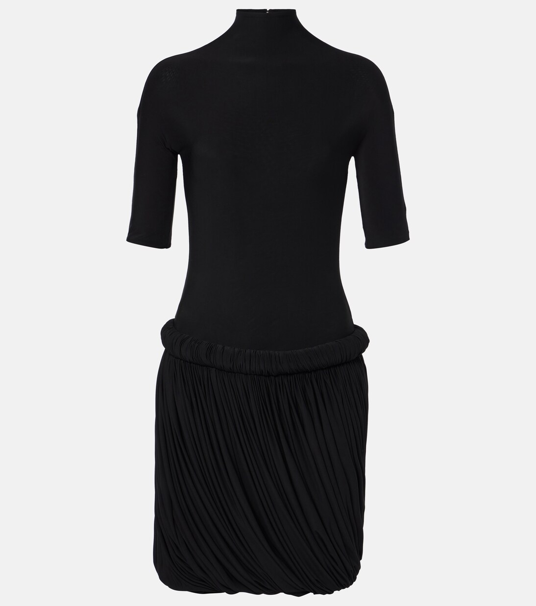 Claudia Vestido Midi Asimétrico con Drapeado Elegante