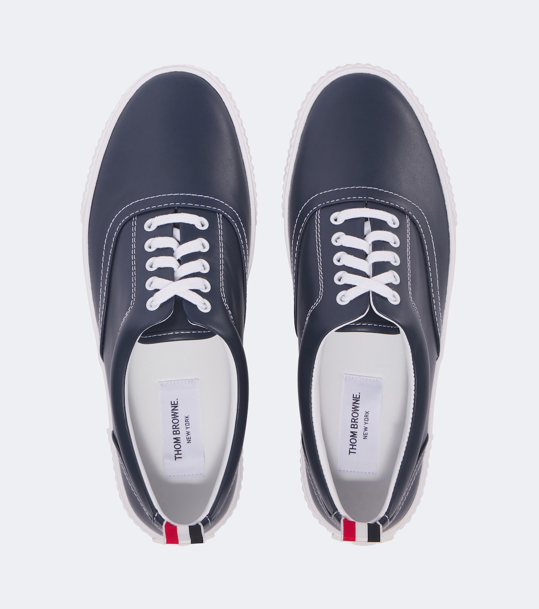 蓝色的Heritage皮革运动鞋 - Thom Browne | Mytheresa美遴世