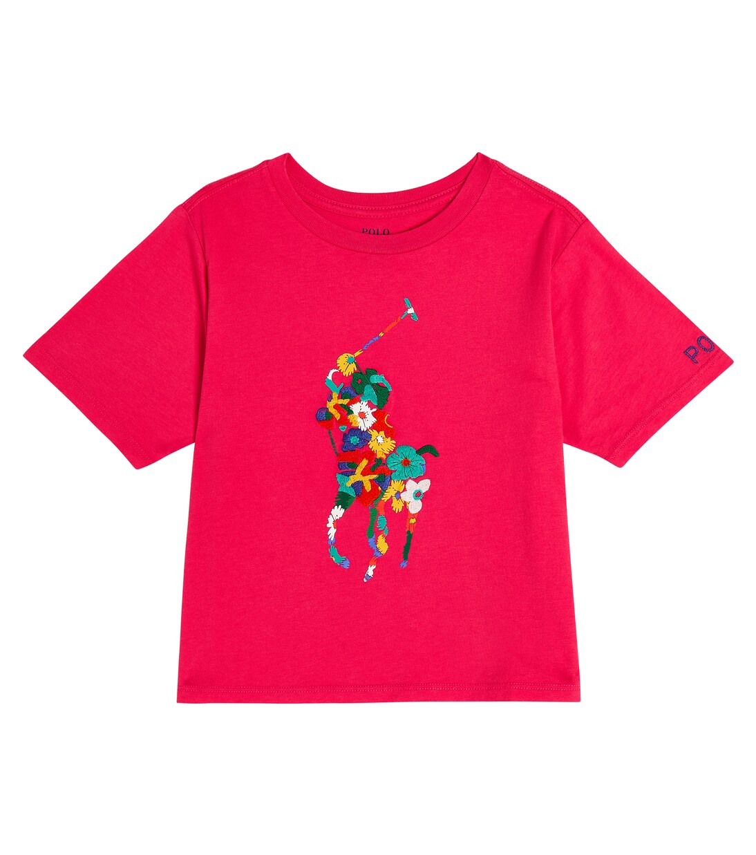 Vintage Polo Ralph Lauren pink embroidered baby tee