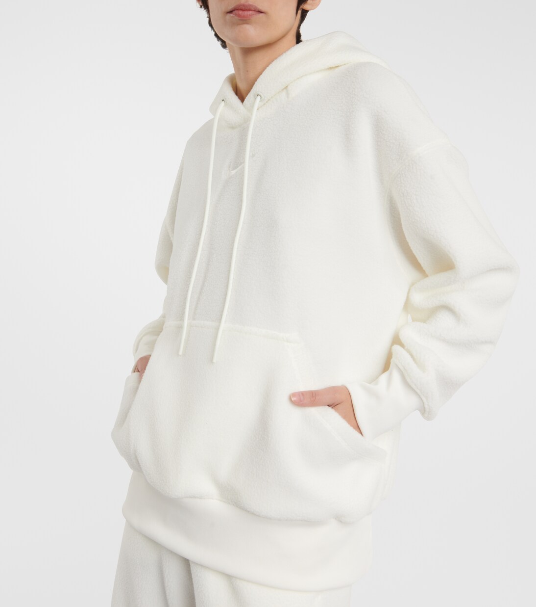 Hoodie Sportswear Plush aus Fleece in Weiß - Nike | Mytheresa 
