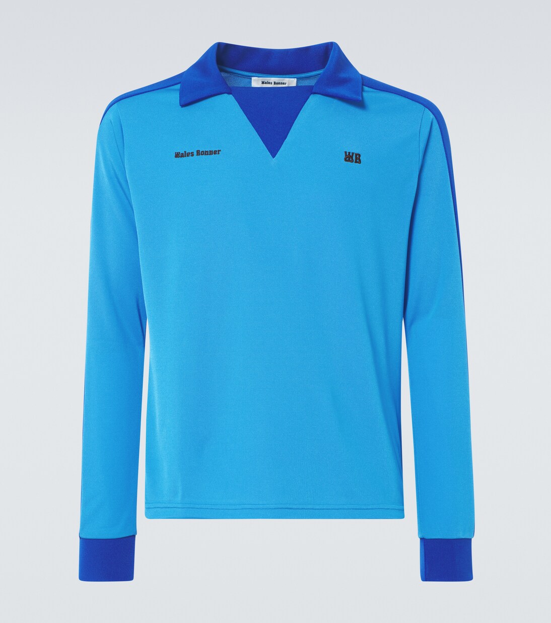 Polo de jersey en azul Wales Bonner Mytheresa