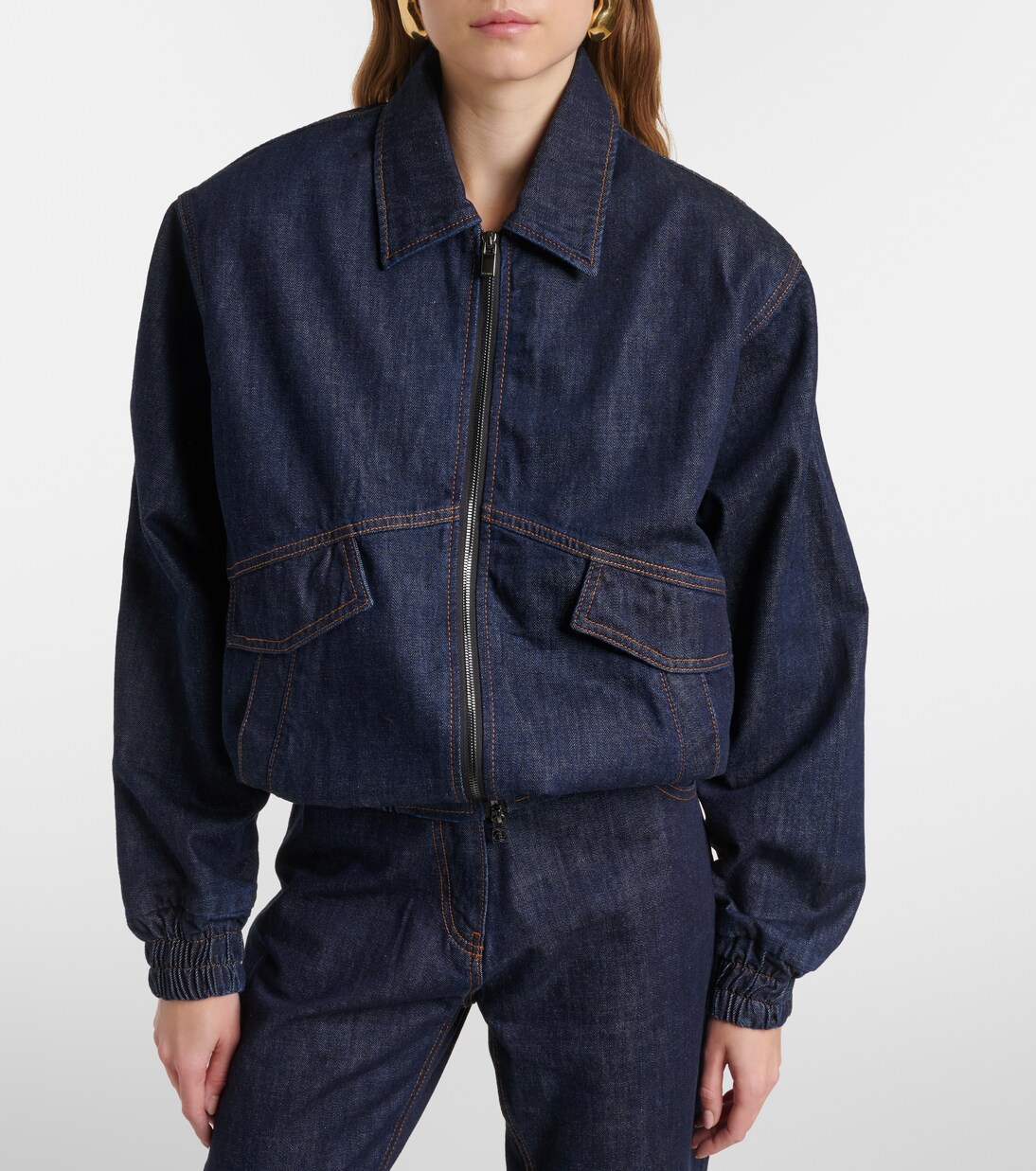 OVERSIZED DENIM  BOMBER JACKET