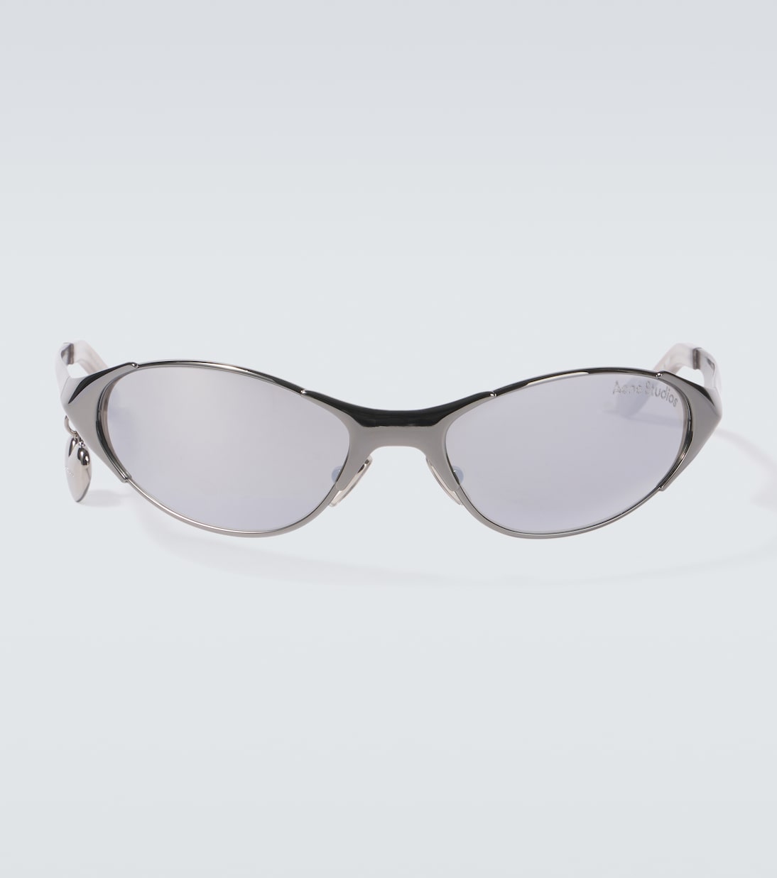 Charm oval sunglasses in silver Acne Studios Mytheresa