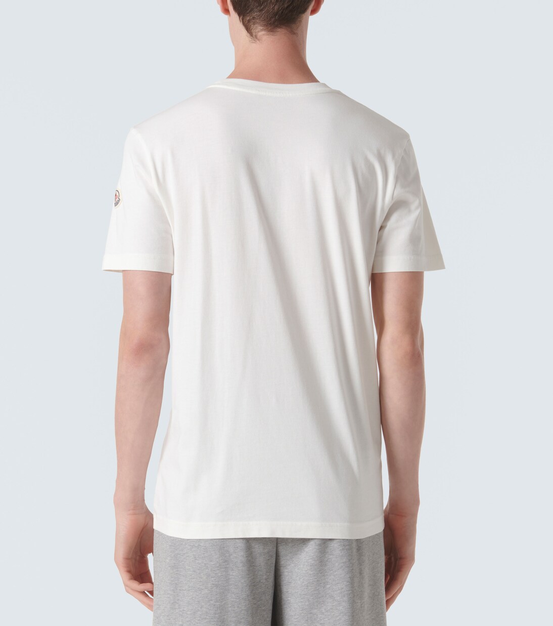T-Shirt aus Baumwoll-Jersey in Weiß - Moncler | Mytheresa