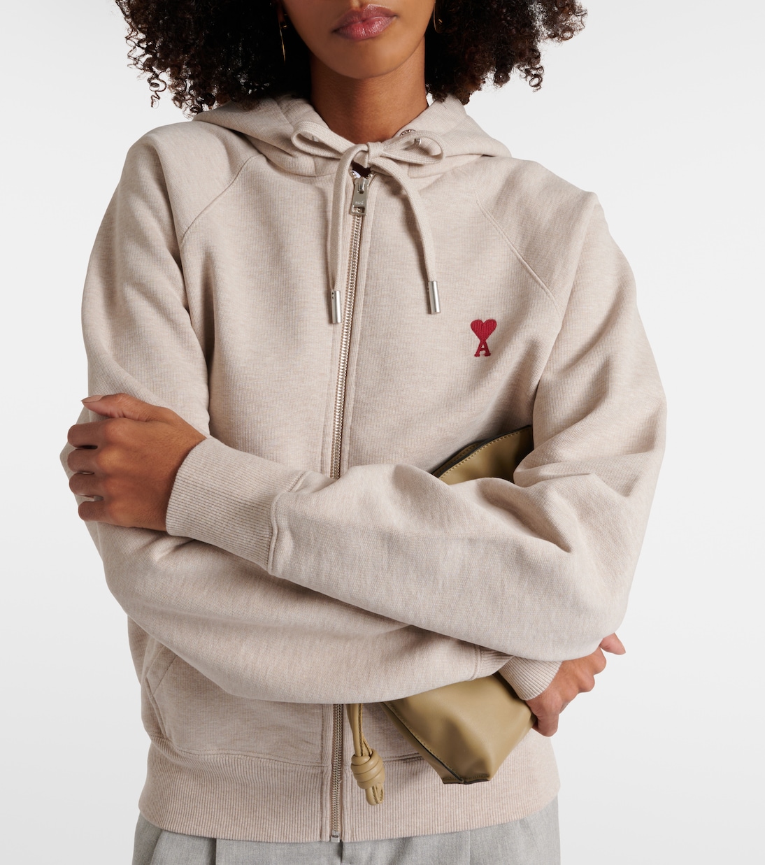 Ami de Cœur cotton jersey hoodie | Ami Paris