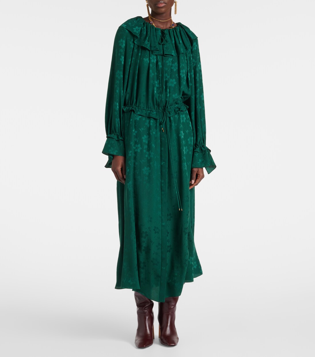 Chloe Dress Dragon Jacquard