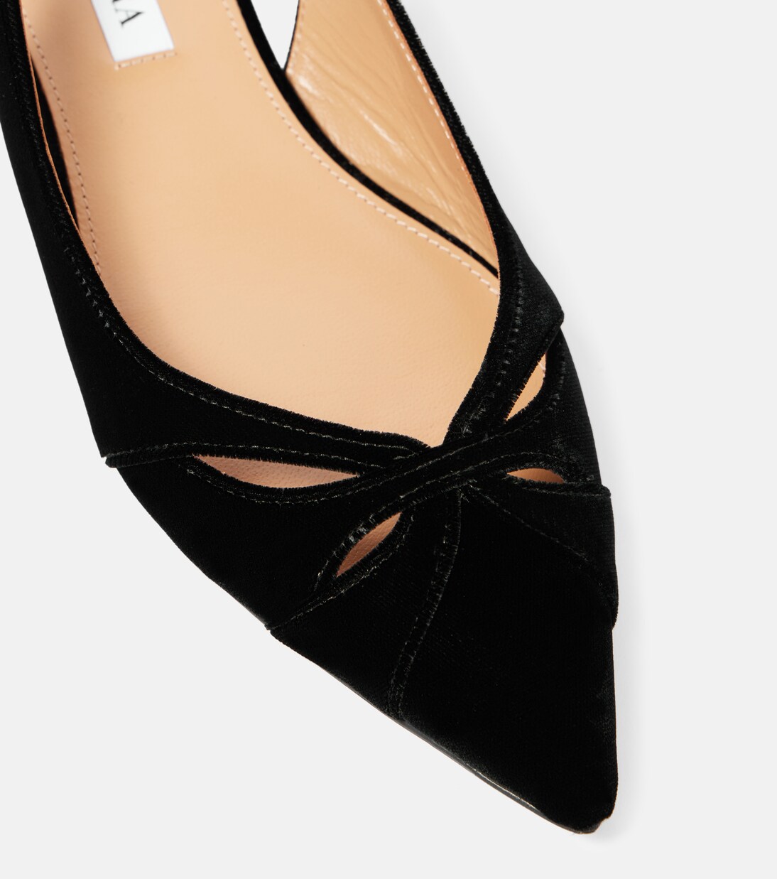 black velvet flats