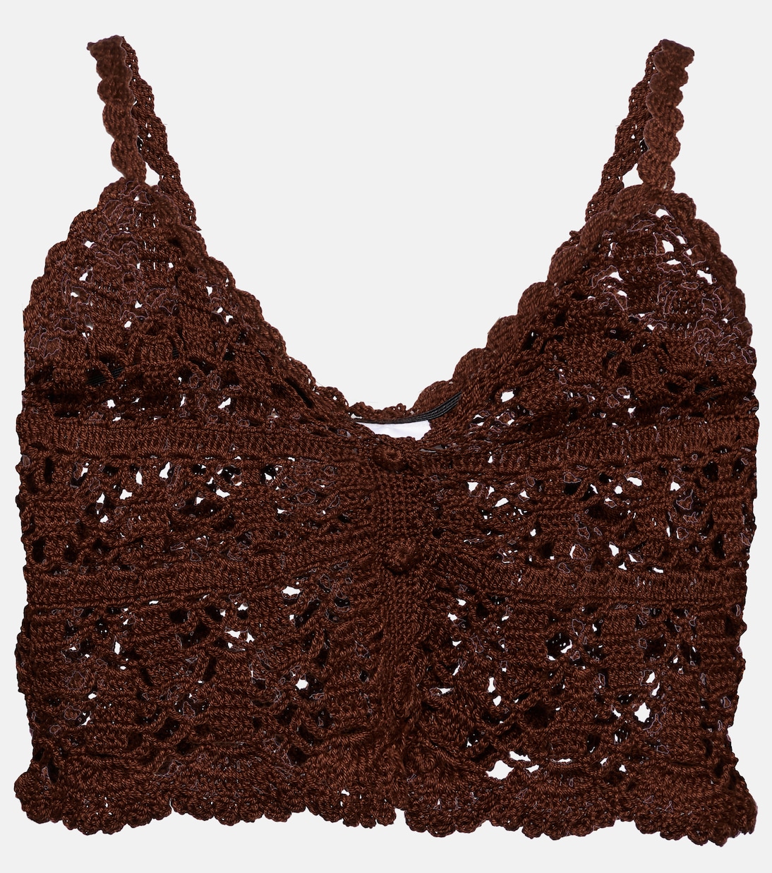 Nima Cotton Crochet Crop Top - Natural
