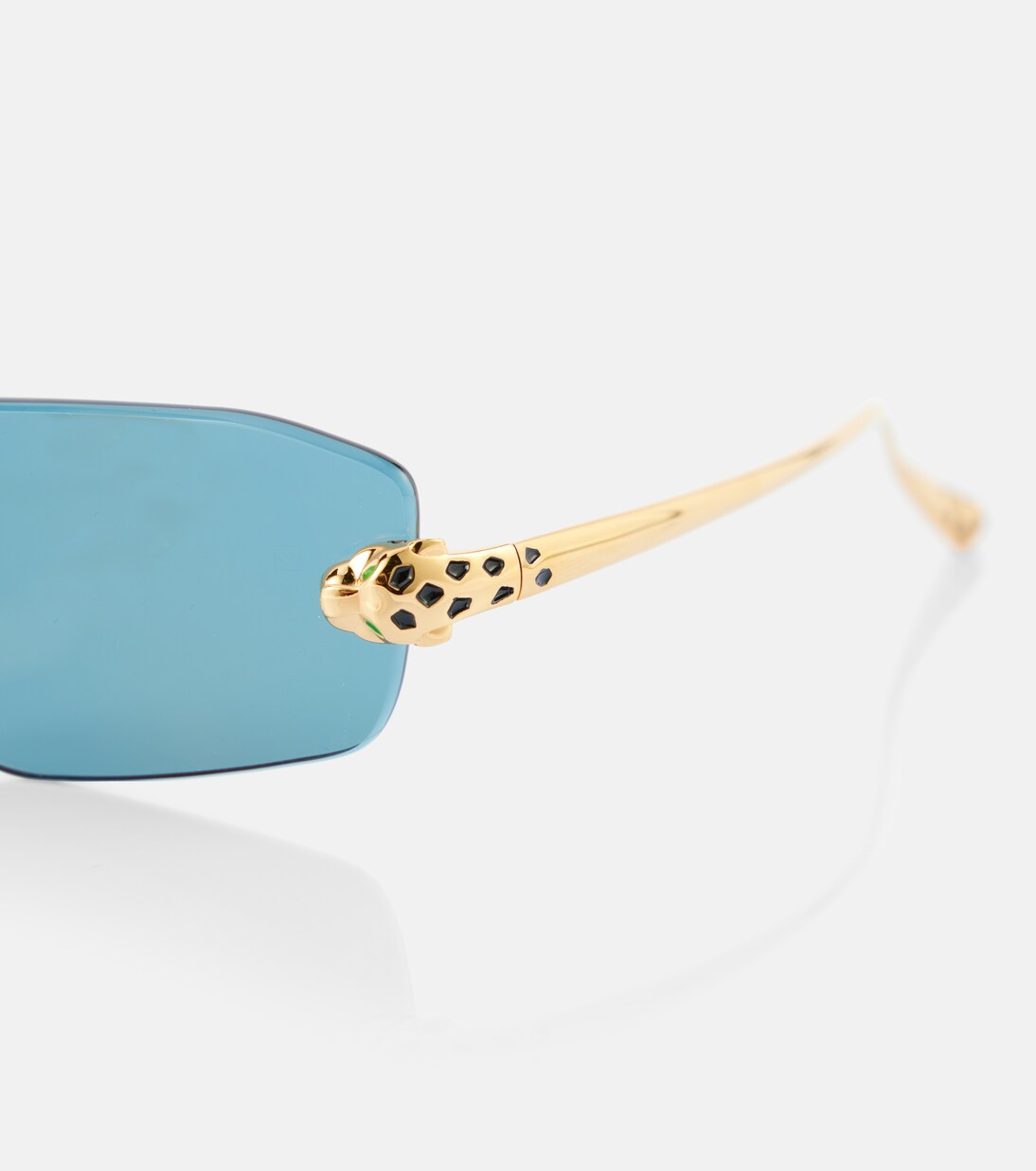 Panthère de Cartier rectangular sunglasses in blue - Cartier