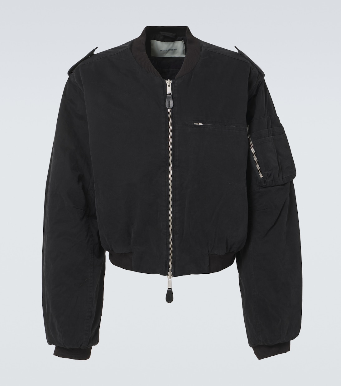 entire studios A-2 bomber jacket sizeXS Entire Studios Gray A-2