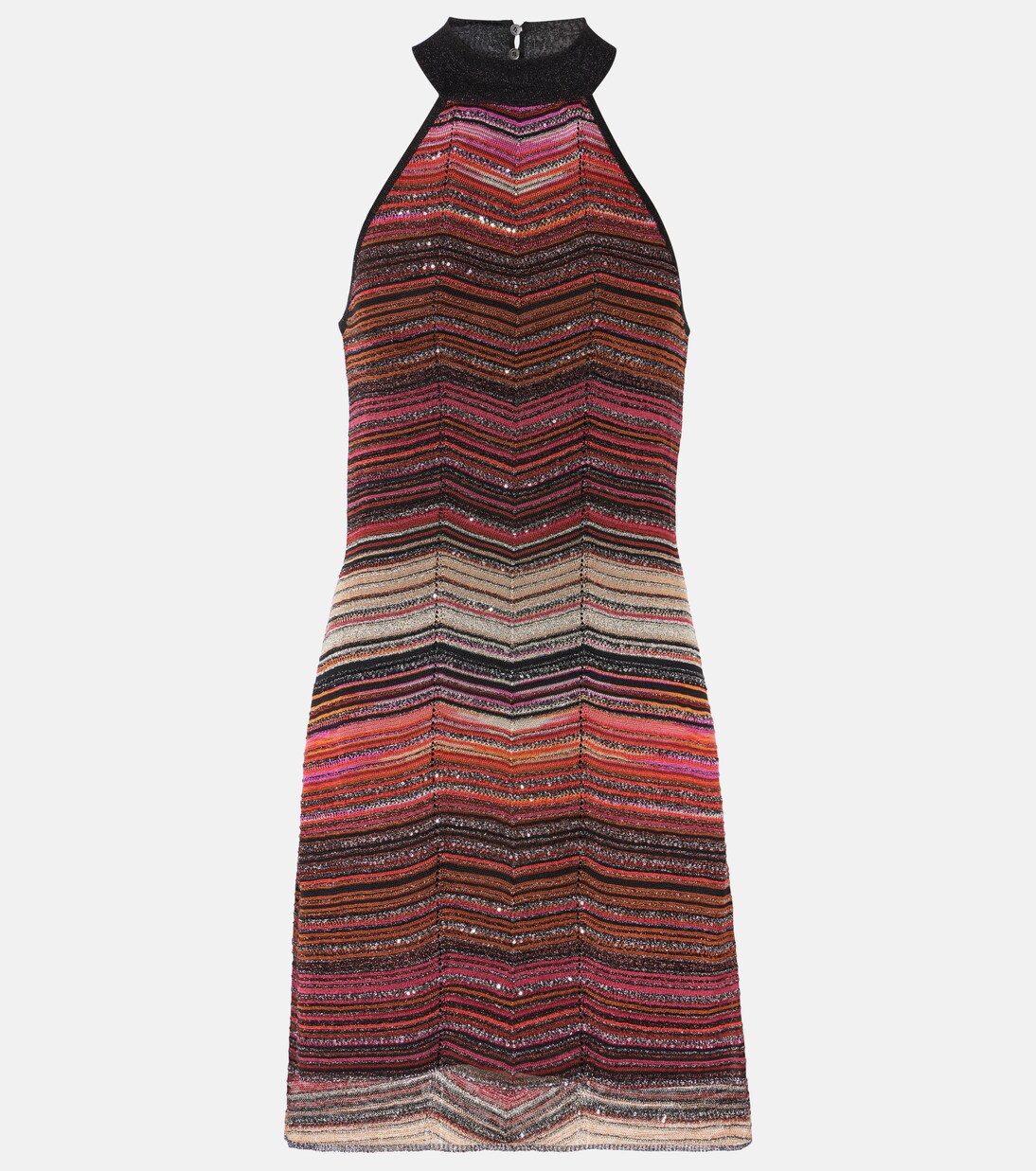 Multi Zig Zag Sleeveless Mini Dress main image 0
