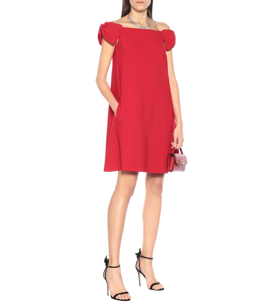 aquazzura bow tie 105 suede sandals