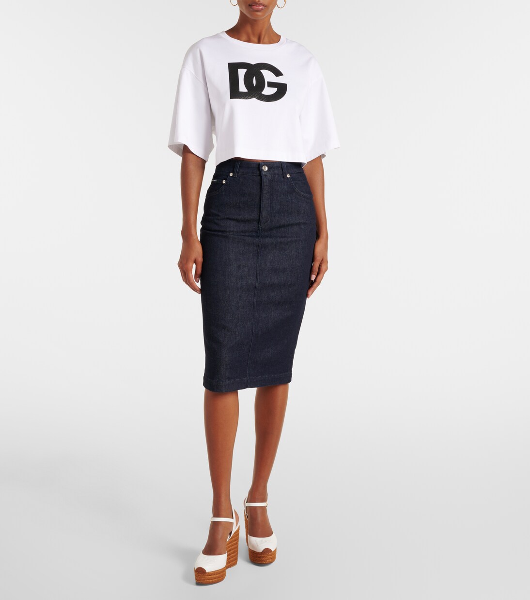 G-Star Raw Noxer Navy Gonna Matita Button Skirt Per Donna – Denim, Stile 5 Tasche, Design Moderno