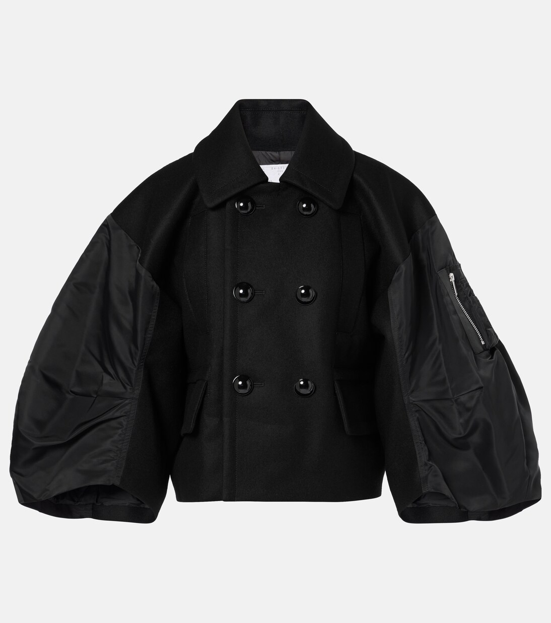 Wool twill jacket in black - Sacai | Mytheresa